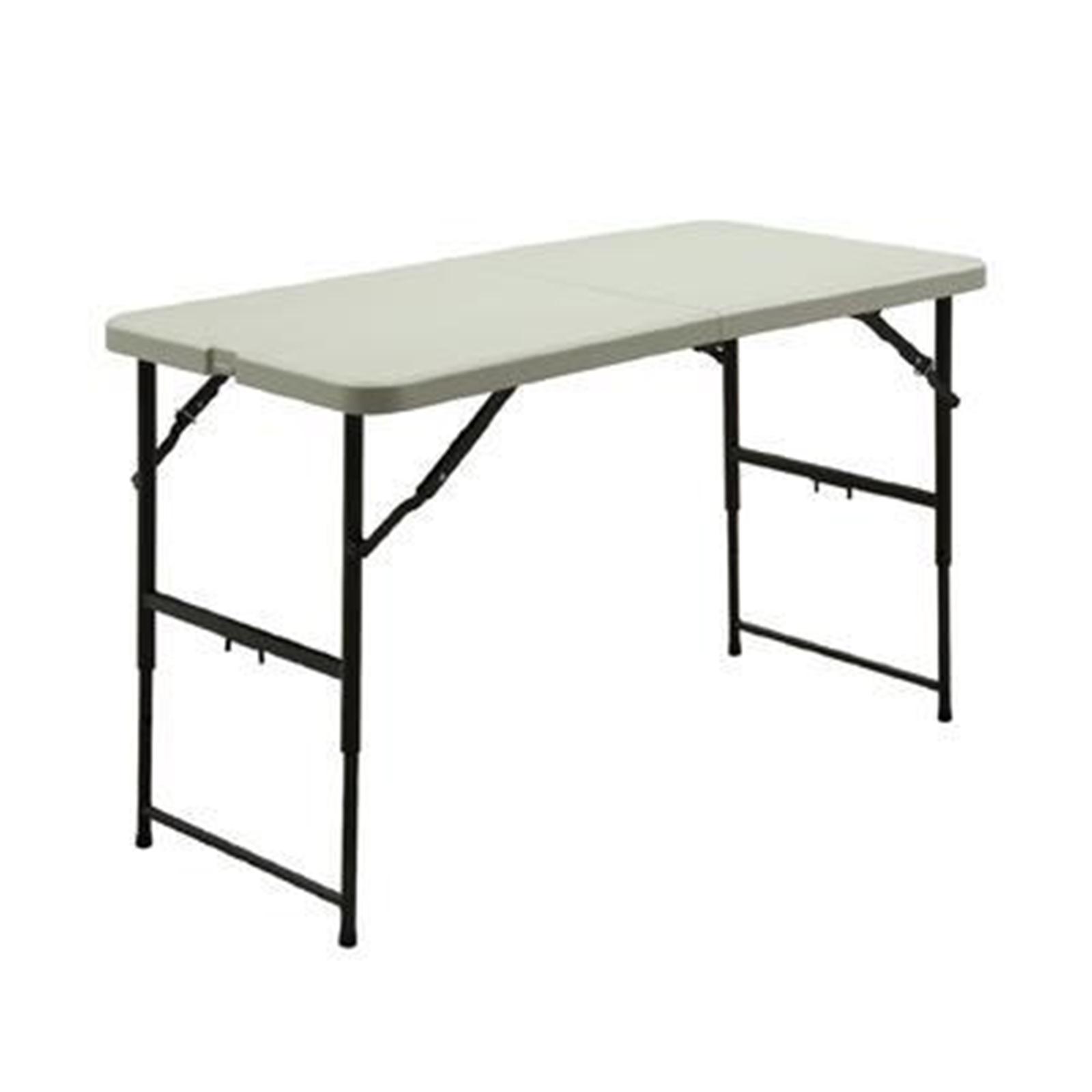 Northwest Territory 4' Adjustable Height Folding Table, Metal - Bellso
